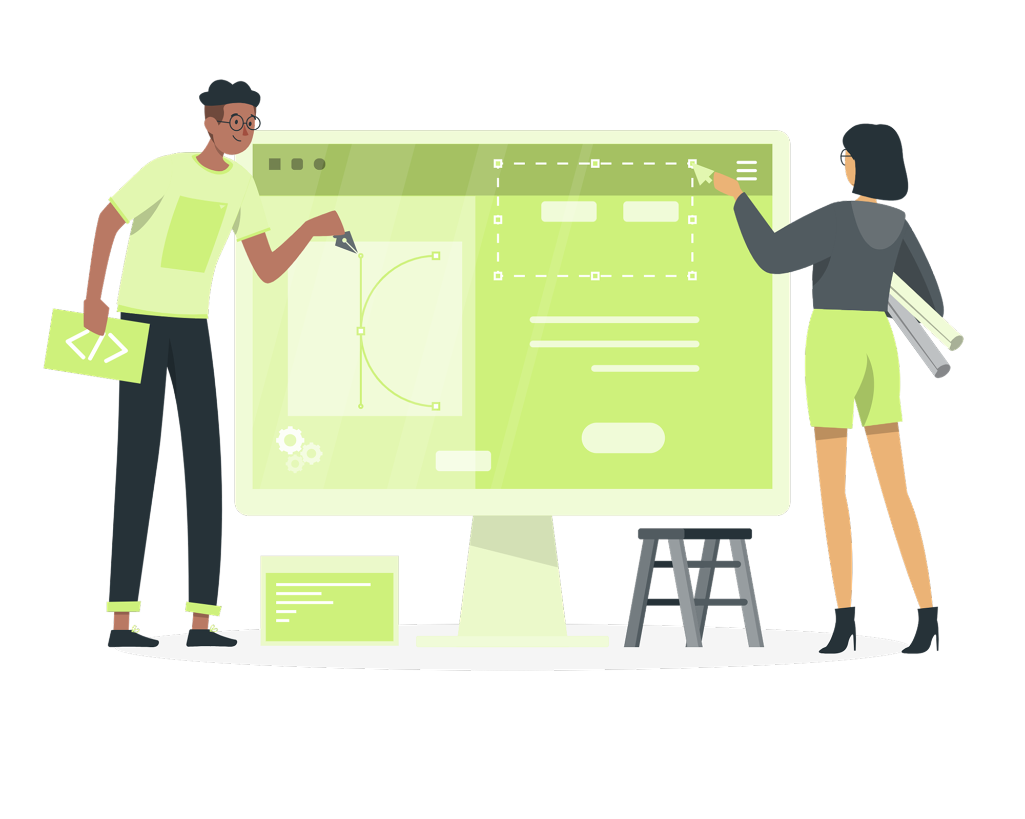 Web design illustration